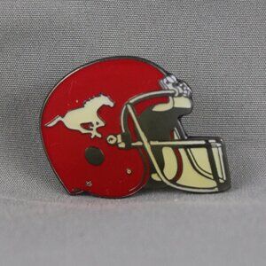 Calgary Stampeders Pin (VTG) - Helemt Design - Inlaid Pin
